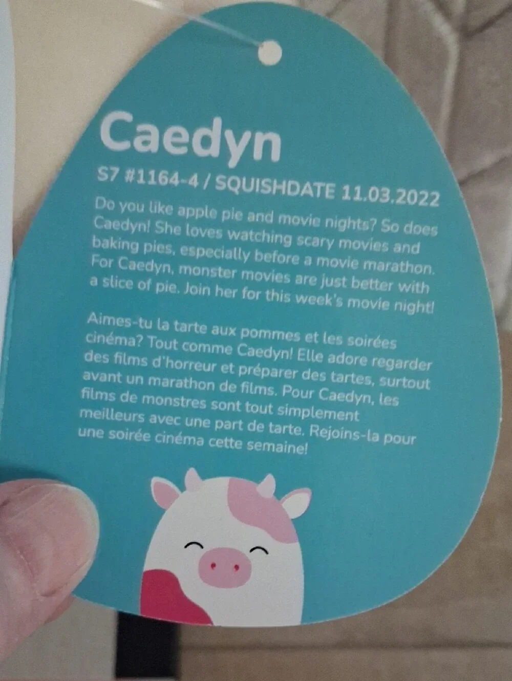 Squishmallow-Caedyn The 8